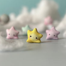 PRE ORDER Wishing Star with 2 Happy Little Clouds desk buddy/figurine.