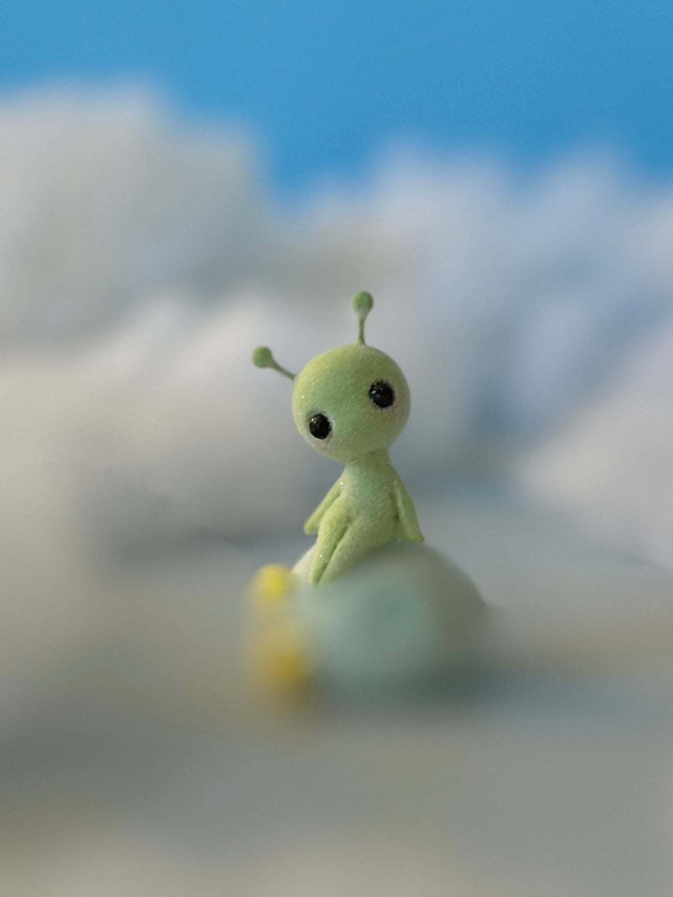 Preorder Little Green Alien 2.75 inch Flocked Figurine