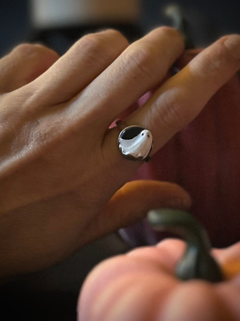 PRE ORDER Ghost Ring on Adjustable Sterling Silver Band