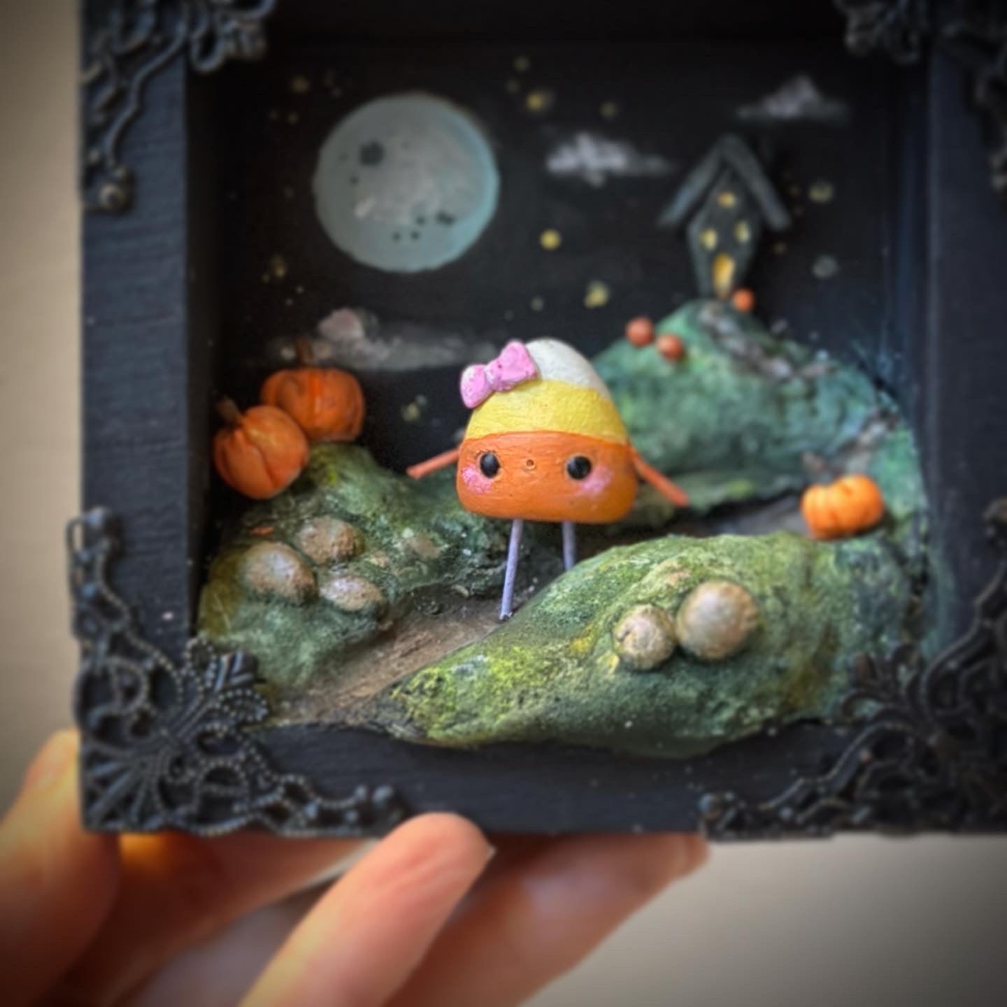 Guardian of All Hallows Candy Corn Girl 4x4 Story Box