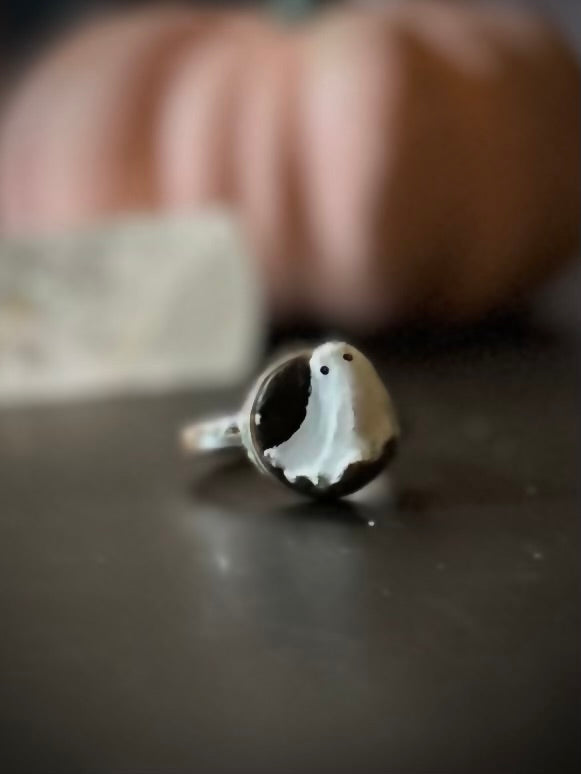 PRE ORDER Ghost Ring on Adjustable Sterling Silver Band