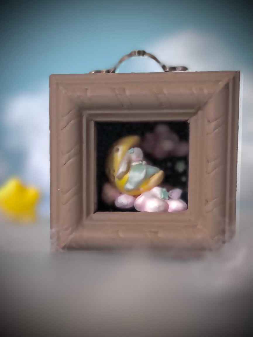 MINI Moon Nap 2x2 inch Story Box Wall Hanging