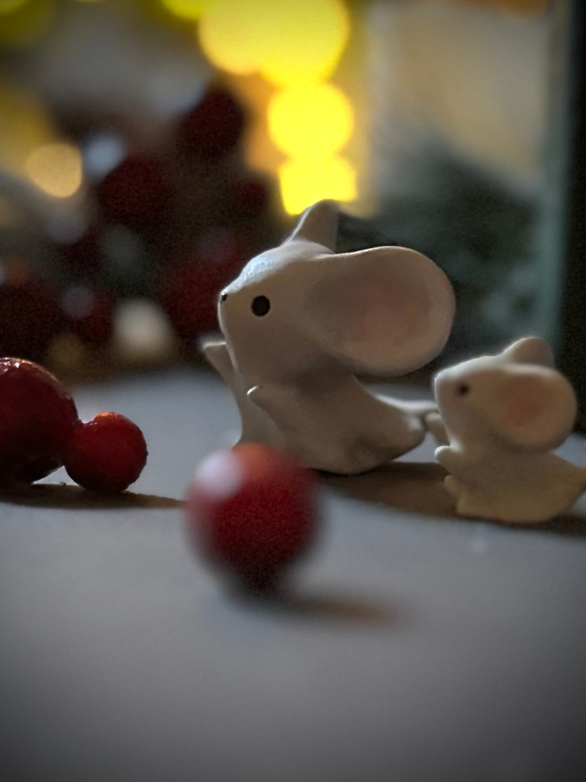 PRE ORDER Ghost Mice Set of 2 figurine,art toy