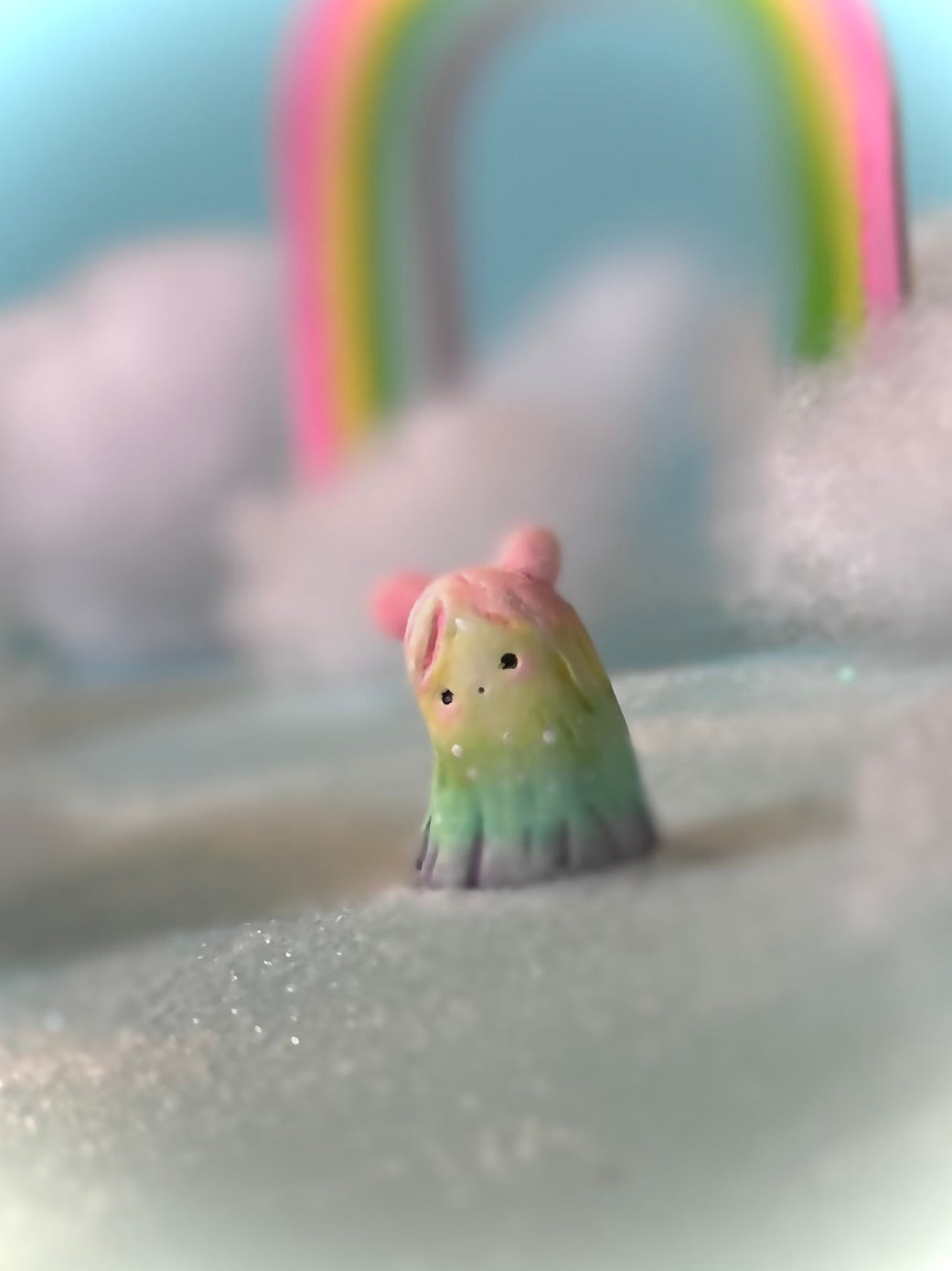 Preorder Rainbow Warm Fuzzy 1.5 inch figurine, art toy