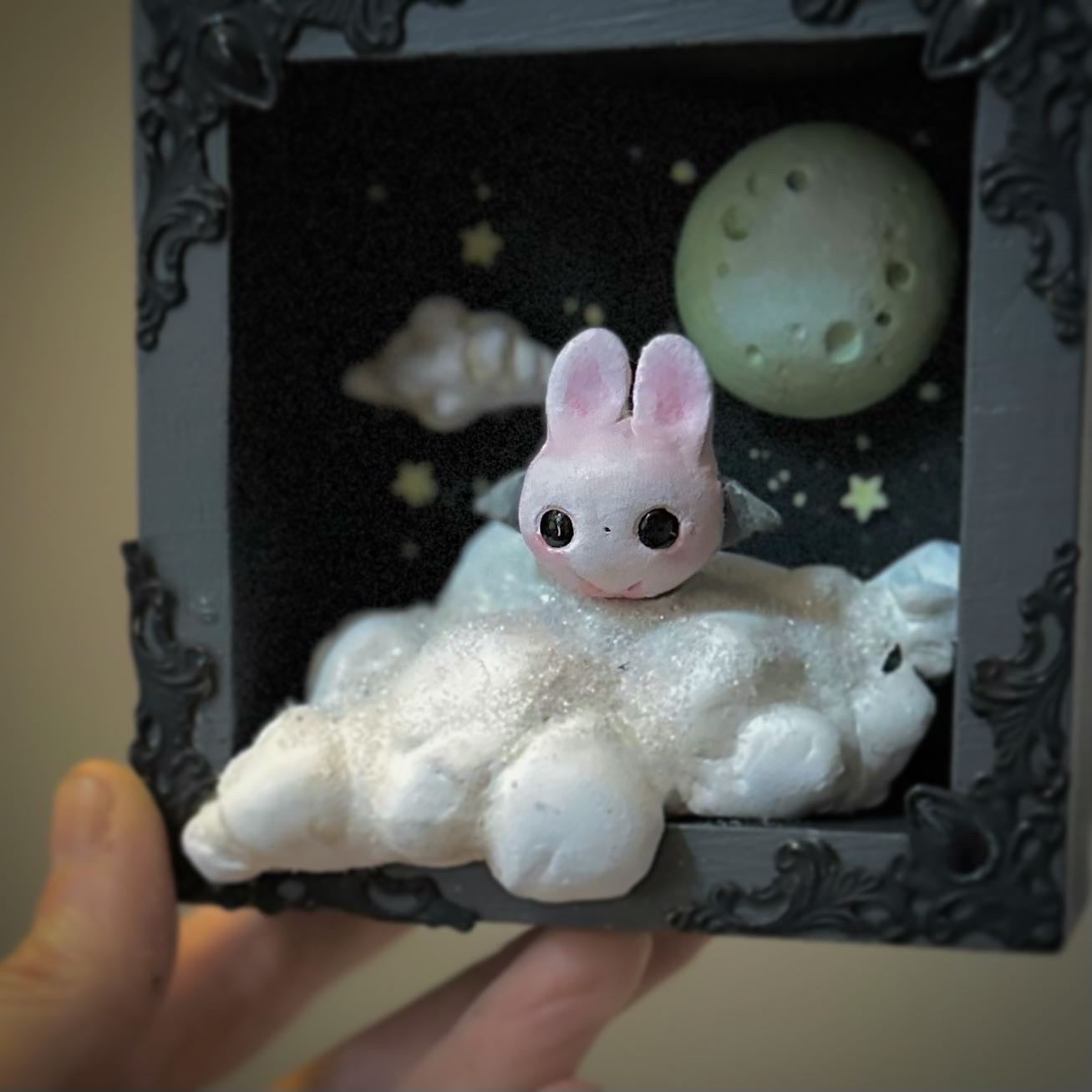 Midnight Guardian Bat 4x4 inch Story Box