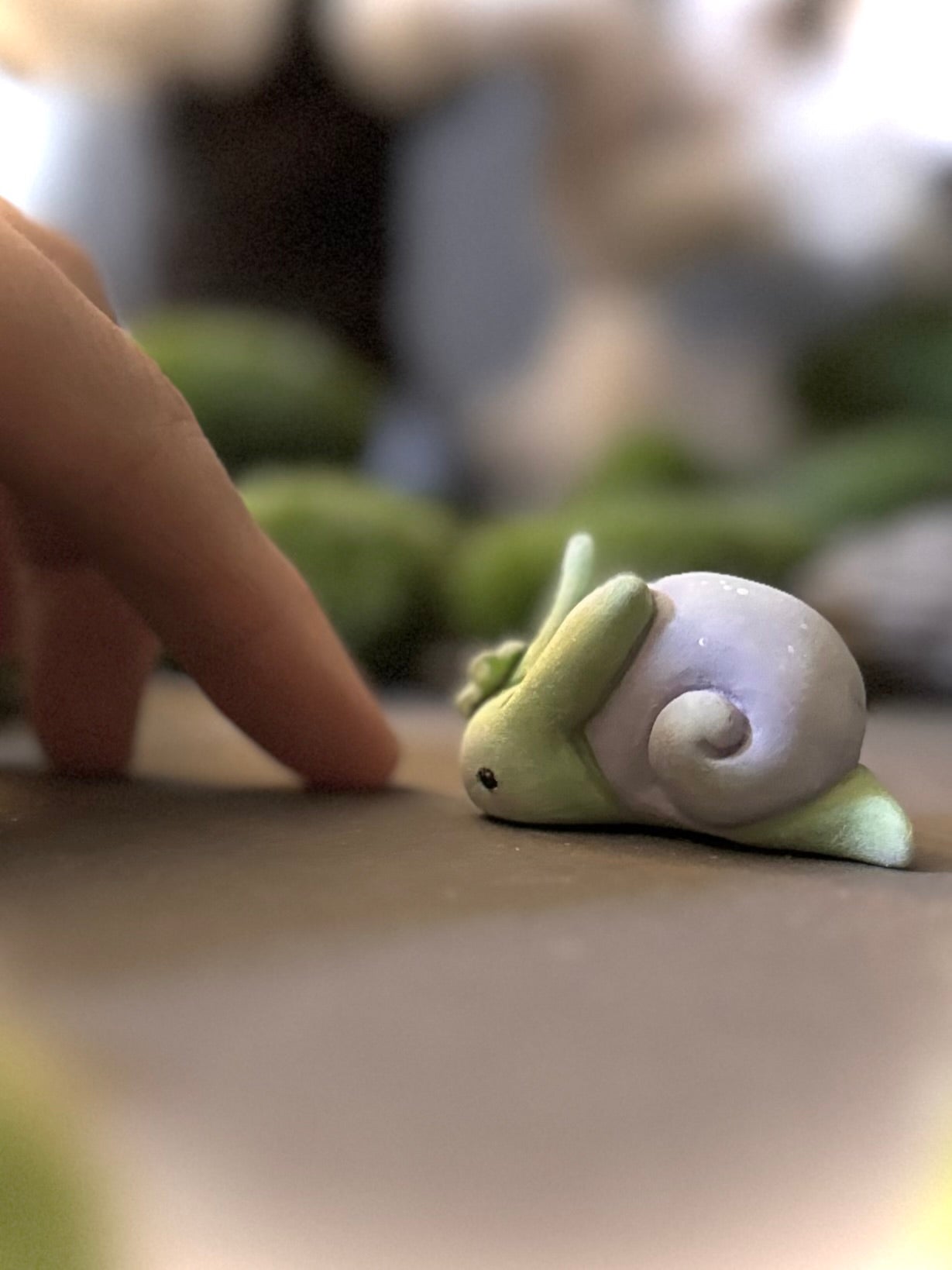Preorder Grean and Lavender Snabbit 1.5x 2inch figurine, art toy