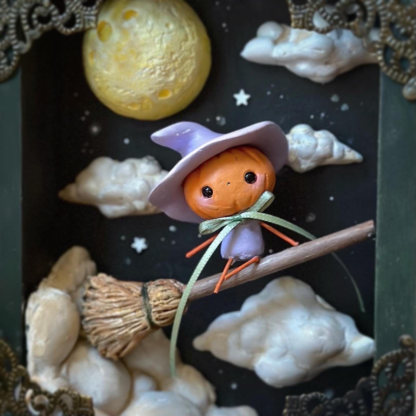 Punkin People witch 5x7 inch Story Box