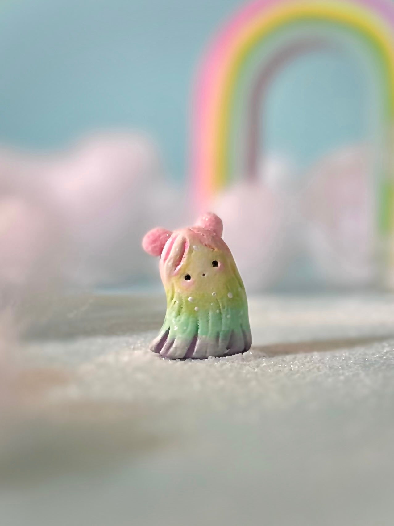 Preorder Rainbow Warm Fuzzy 1.5 inch figurine, art toy