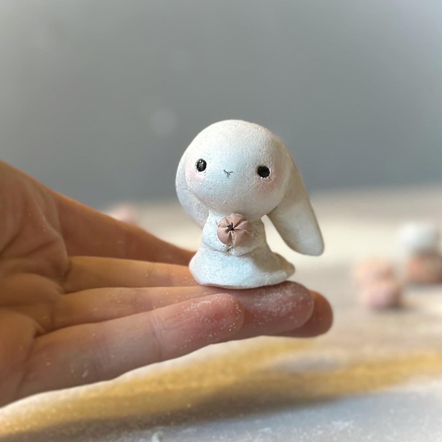 Ghost Bunny 3 inch figurine