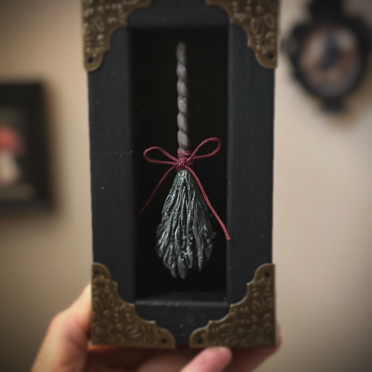 Dark Teal Spare Broom 3x6 inch Story Box