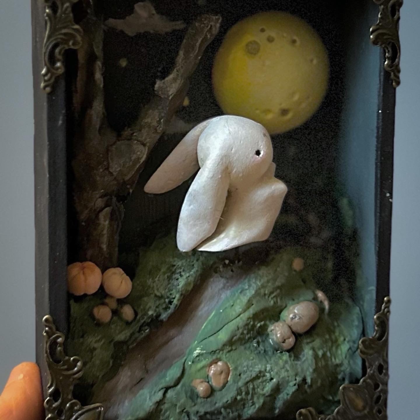 Ghost Bunny 5x4 inch Story Box