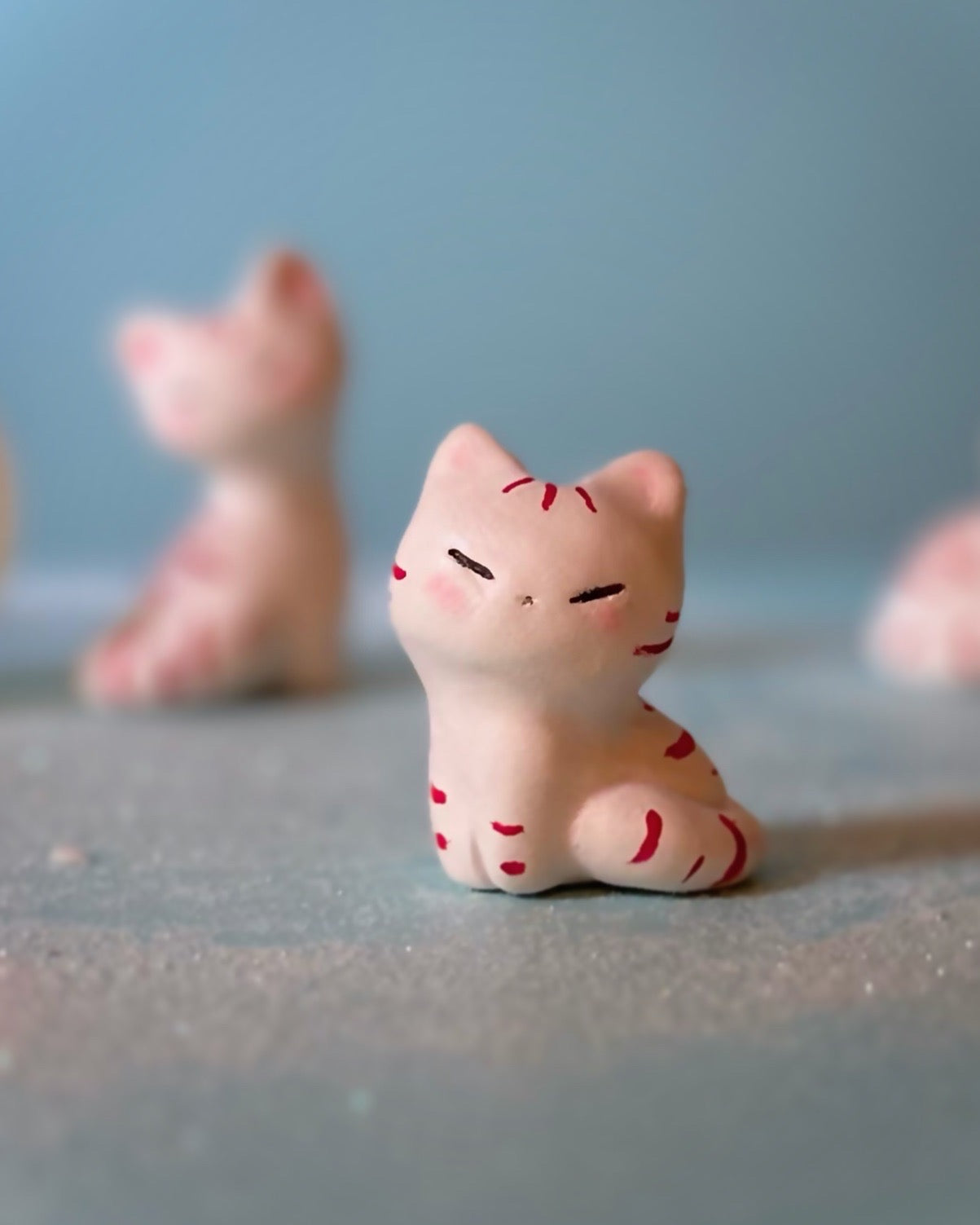 PRE ORDER peppermint Small Kitty 2 inch figurine,art toy