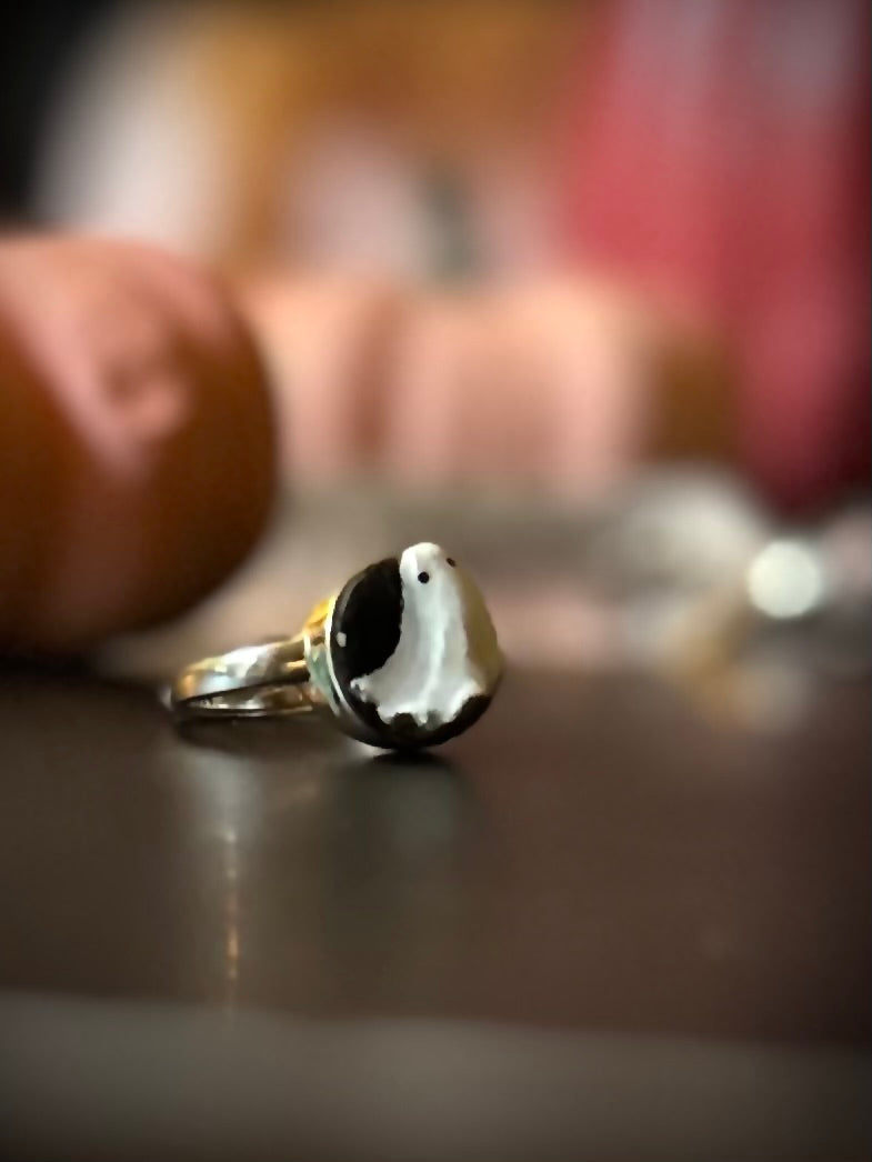 PRE ORDER Ghost Ring on Adjustable Sterling Silver Band