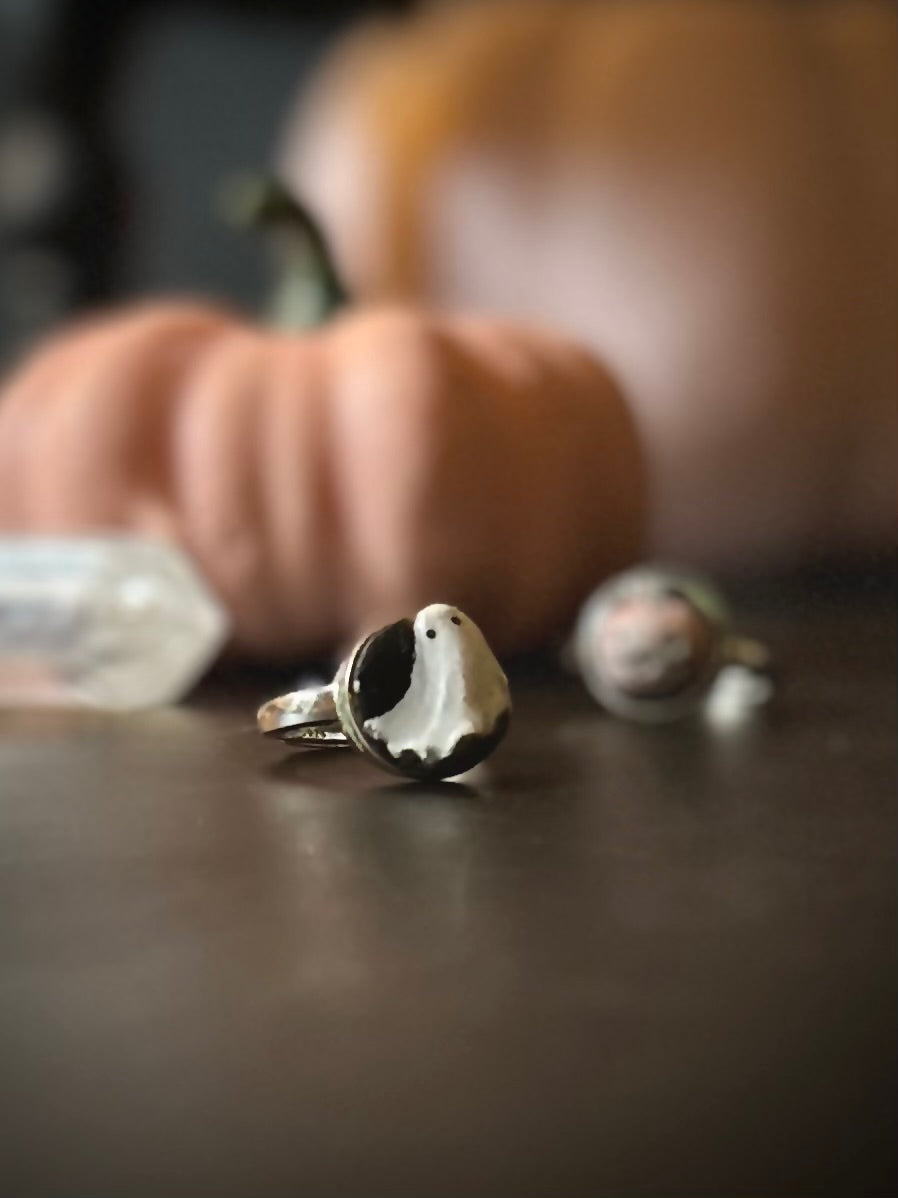 PRE ORDER Ghost Ring on Adjustable Sterling Silver Band