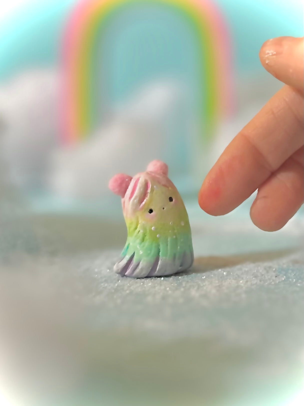 Preorder Rainbow Warm Fuzzy 1.5 inch figurine, art toy