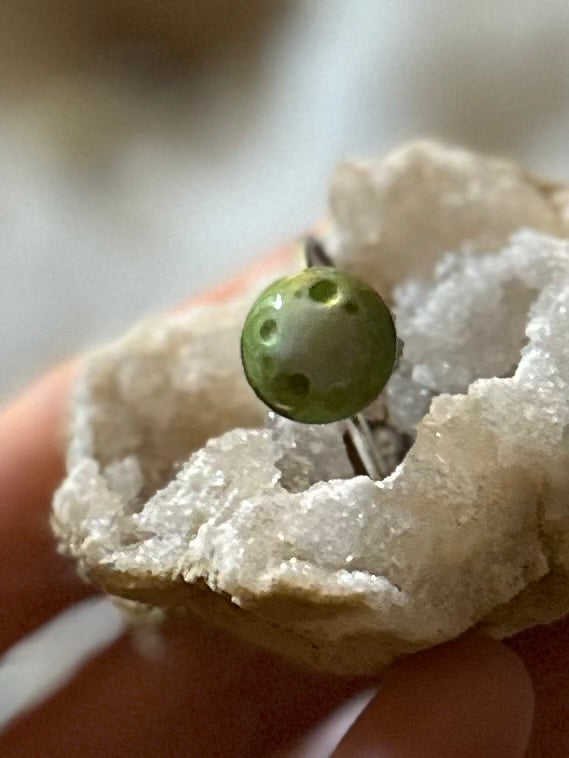 PRE ORDER Moss Moon Ring for the Earthy Soul