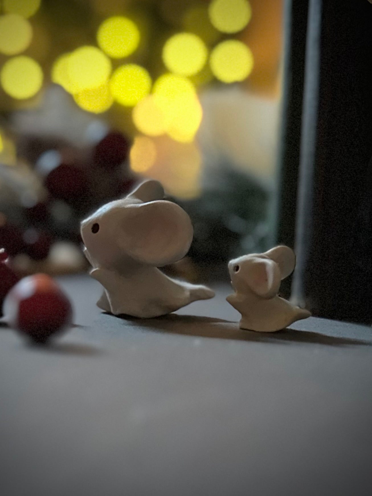 PRE ORDER Ghost Mice Set of 2 figurine,art toy