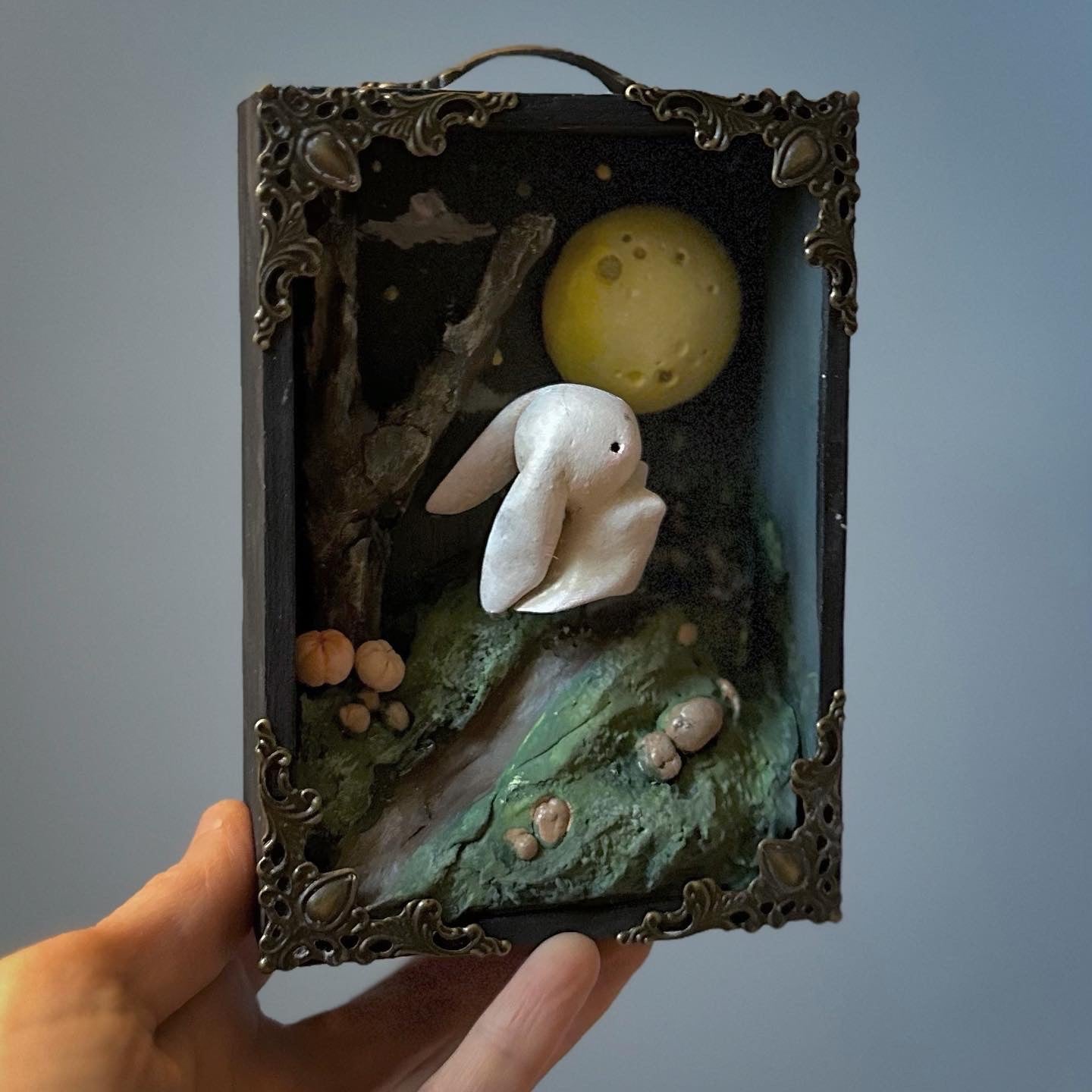 Ghost Bunny 5x4 inch Story Box