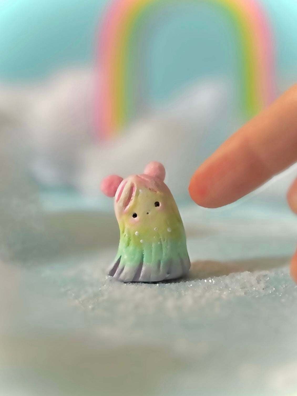 Preorder Rainbow Warm Fuzzy 1.5 inch figurine, art toy