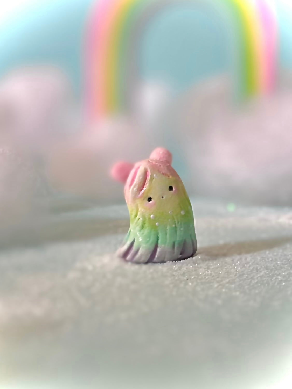 Preorder Rainbow Warm Fuzzy 1.5 inch figurine, art toy