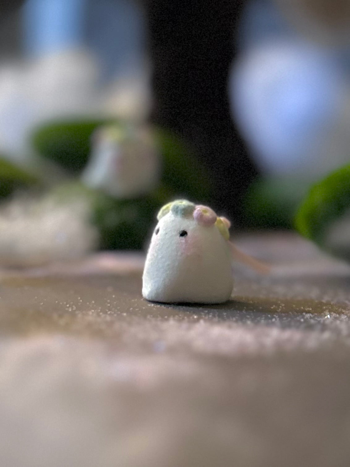 Spring Ghost 1 inch Flocked Figurine