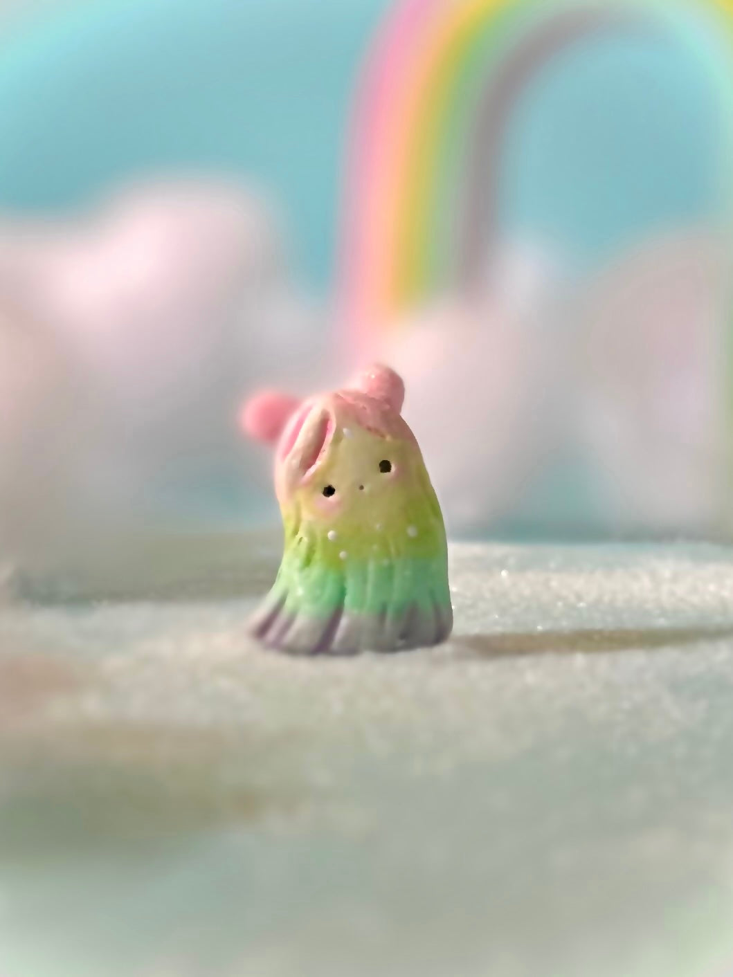 Preorder Rainbow Warm Fuzzy 1.5 inch figurine, art toy