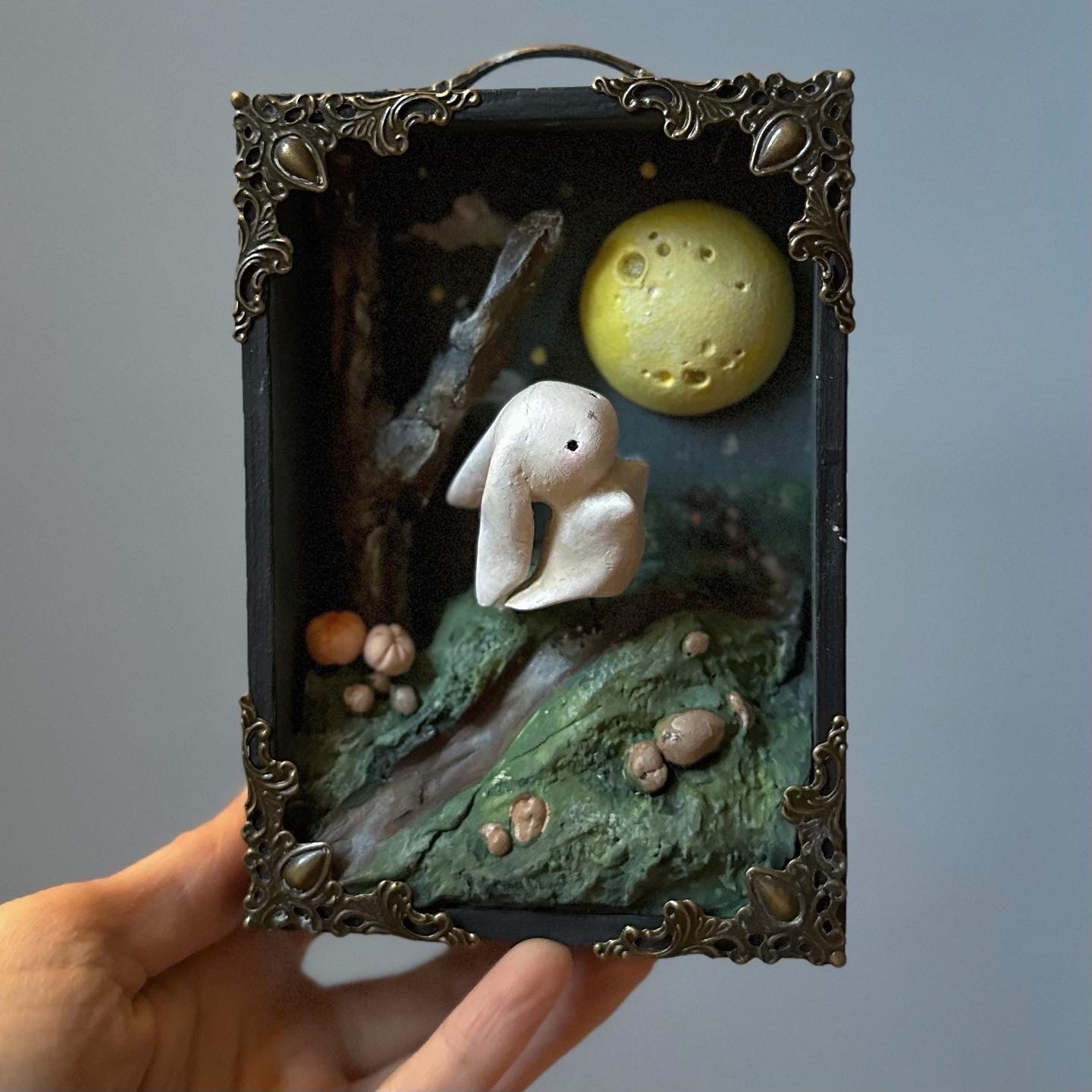 Ghost Bunny 5x4 inch Story Box