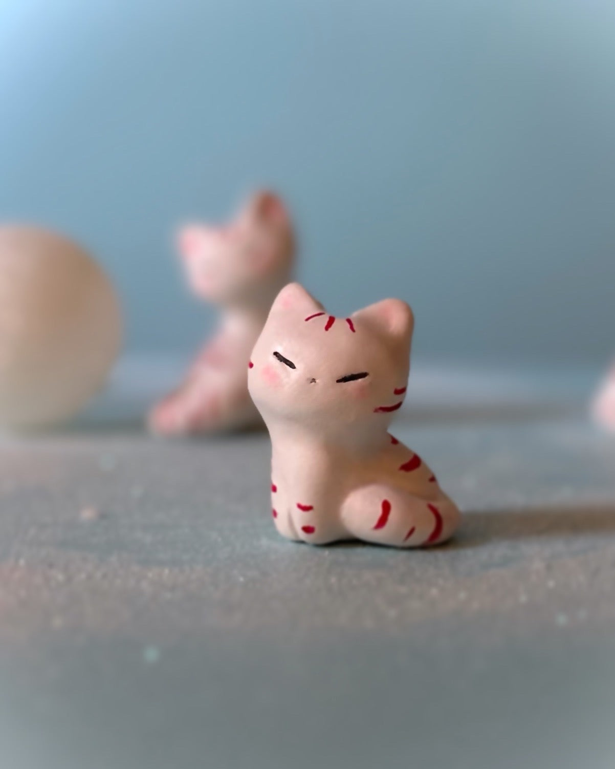 PRE ORDER peppermint Small Kitty 2 inch figurine,art toy