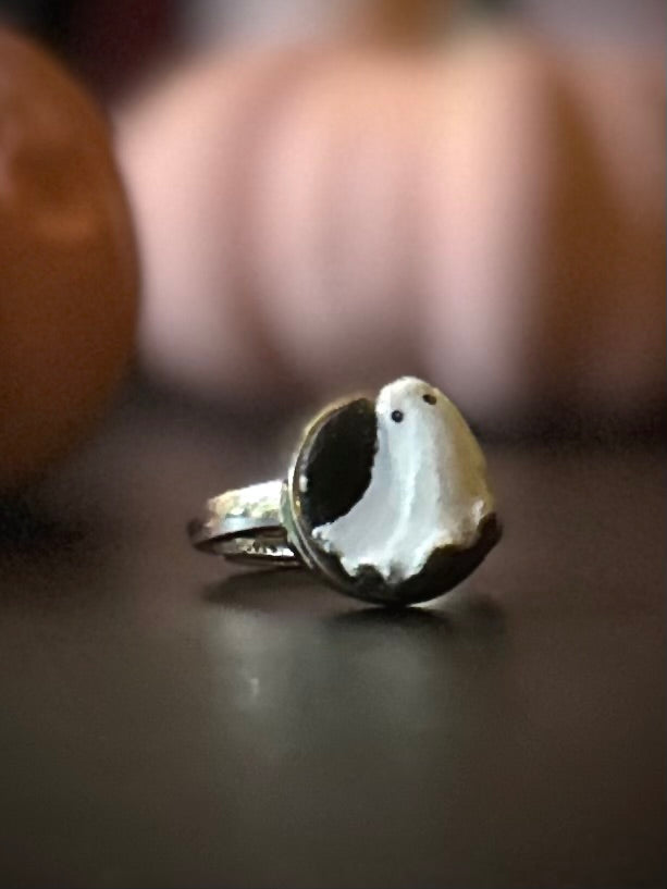 PRE ORDER Ghost Ring on Adjustable Sterling Silver Band