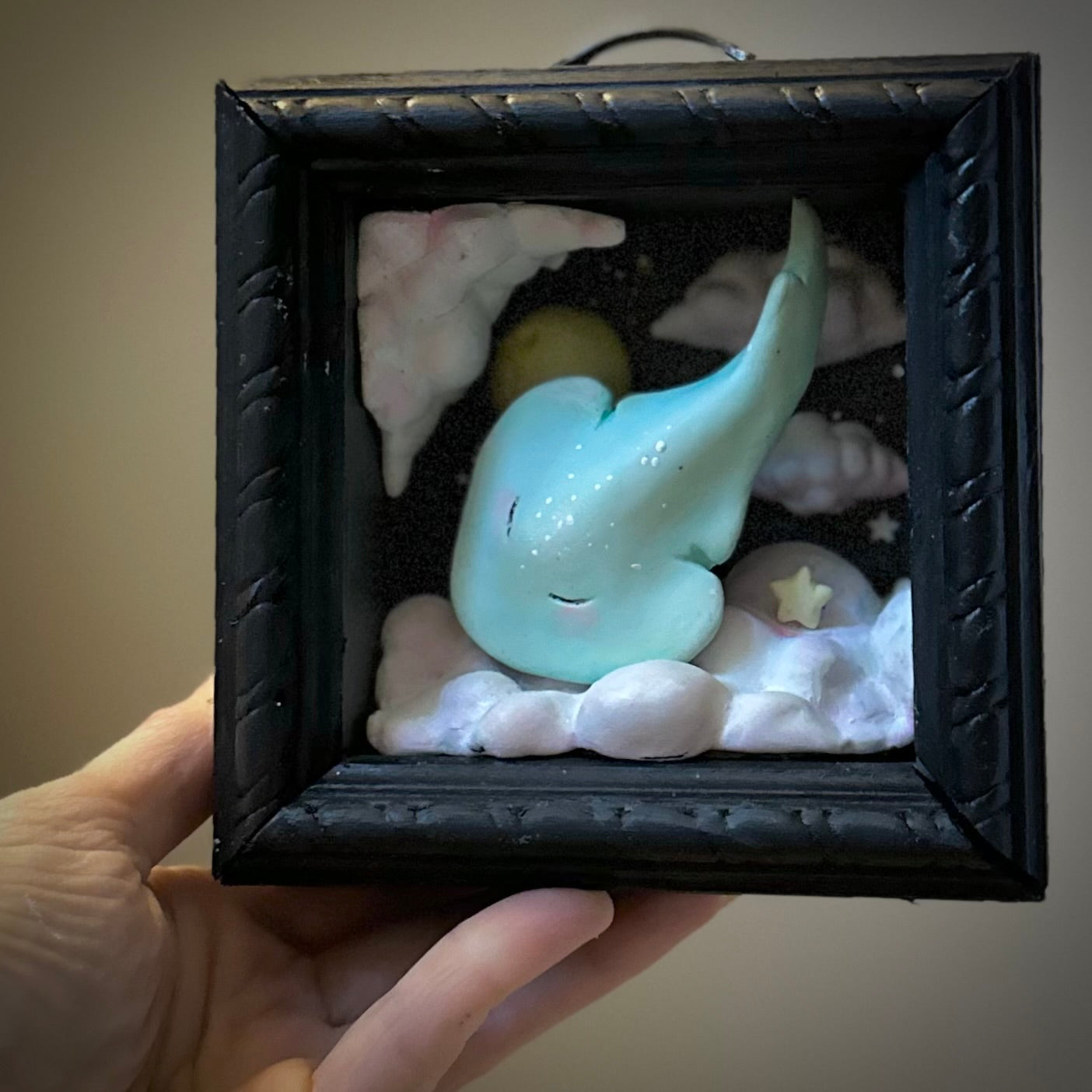 Midnight Guardian Sting Ray 5x5 inch Story Box