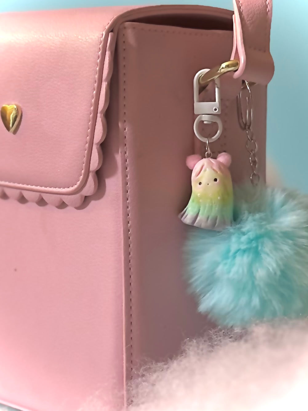 Preorder Rainbow Warm Fuzzy BAG CHARM 1.5 inch figurine, art toy