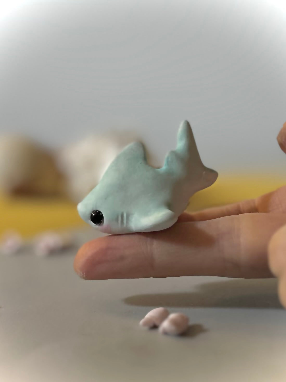 Preorder Rainbow BB Shark 1.5 inch figurine, art toy