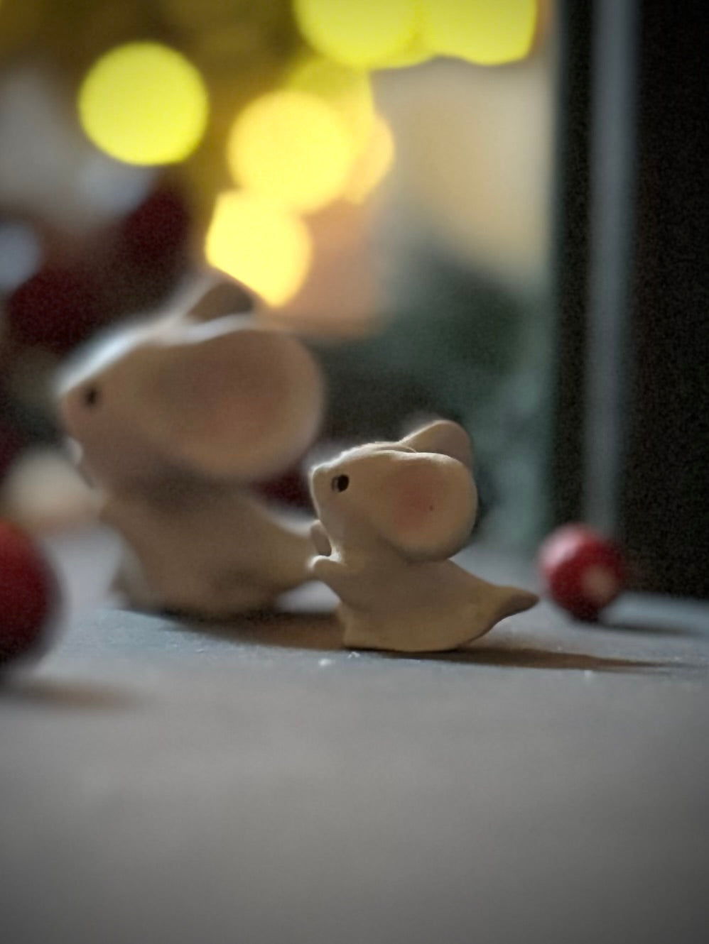 PRE ORDER Ghost Mice Set of 2 figurine,art toy
