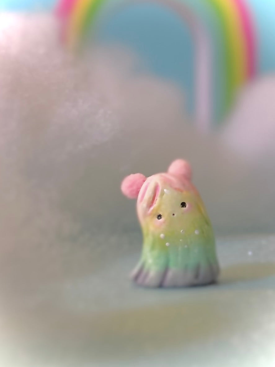 Preorder Rainbow Warm Fuzzy 1.5 inch figurine, art toy