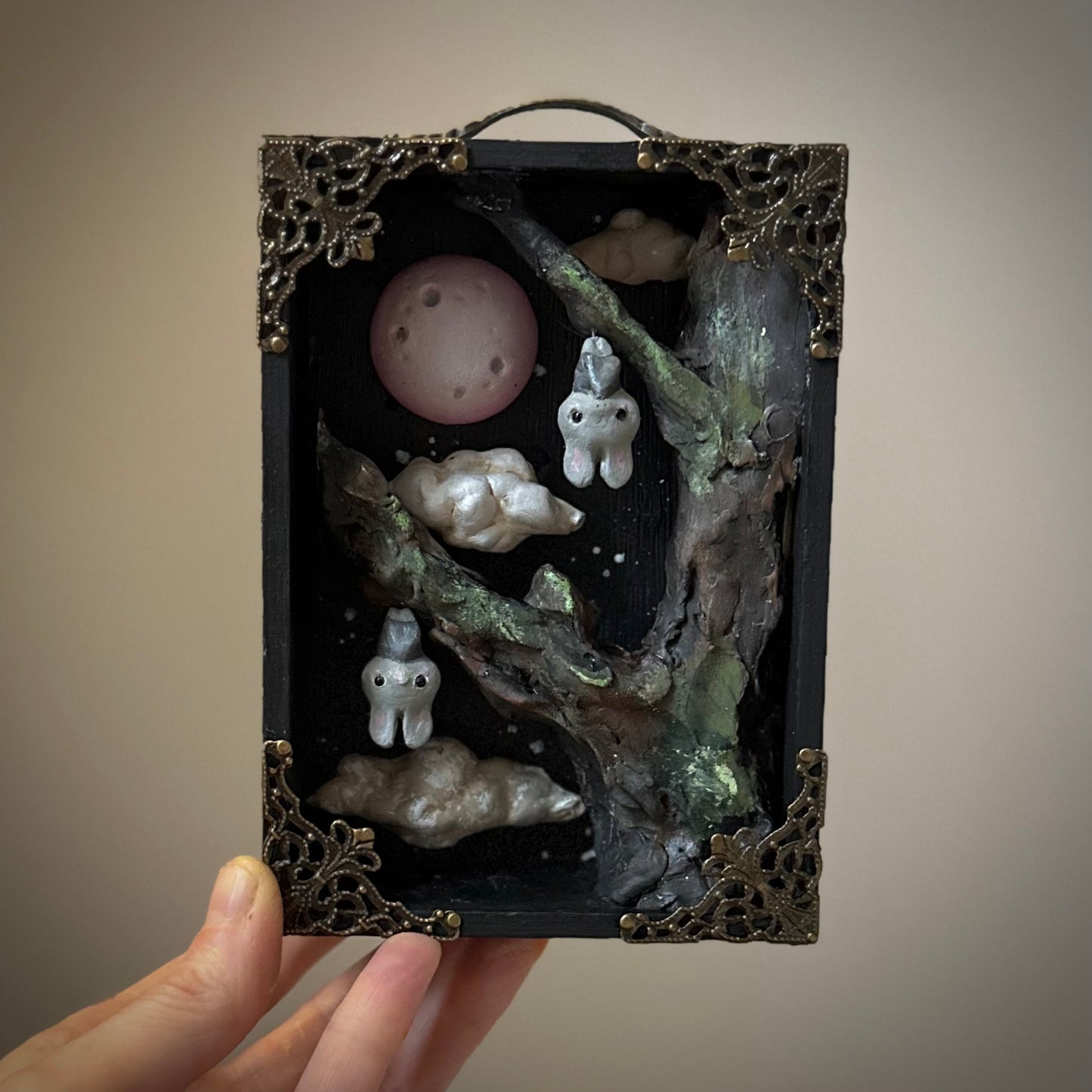 Night Watchman Bat 4x5 inch story Box