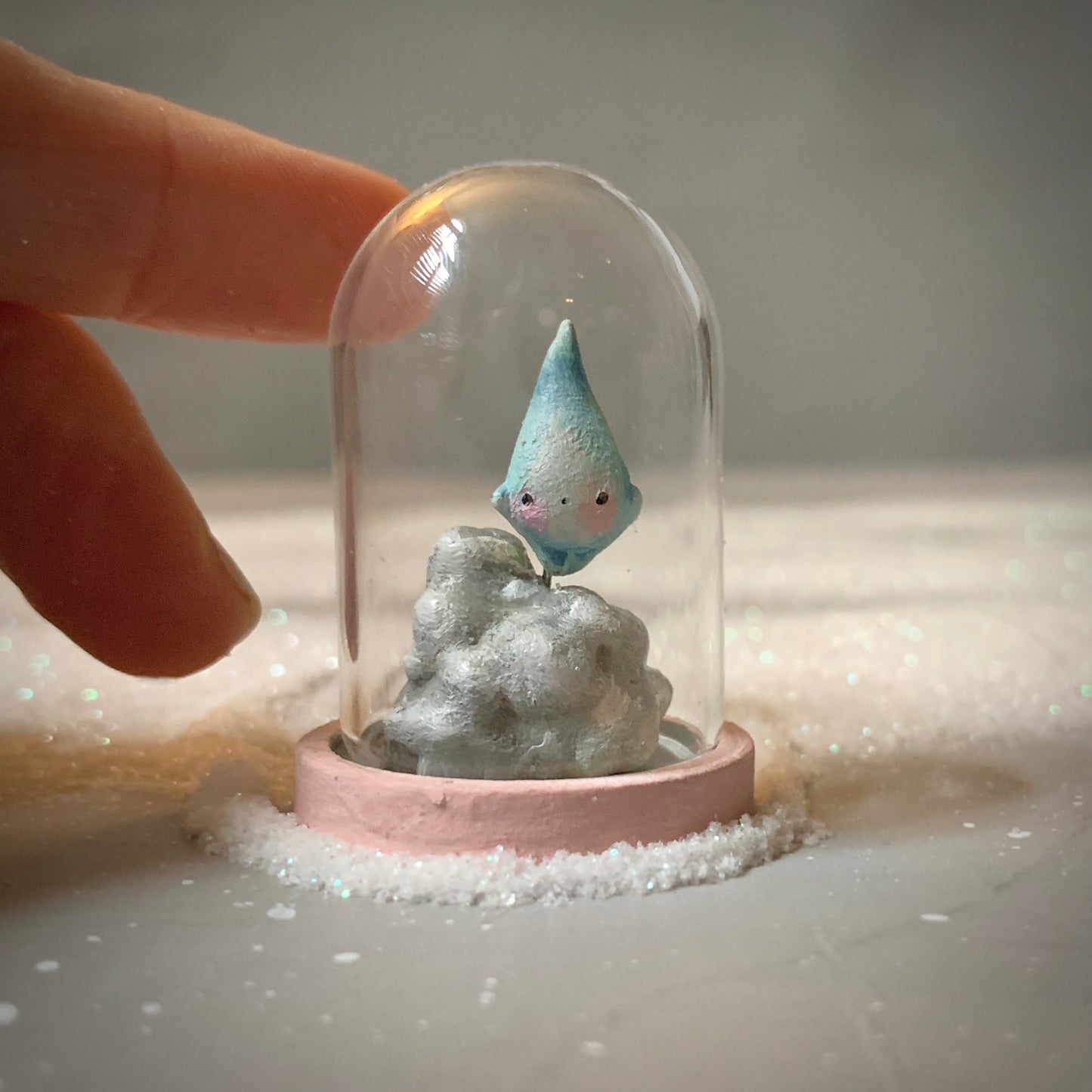 Pre Order Mini April Showers 1.5 inch Glass Cloche