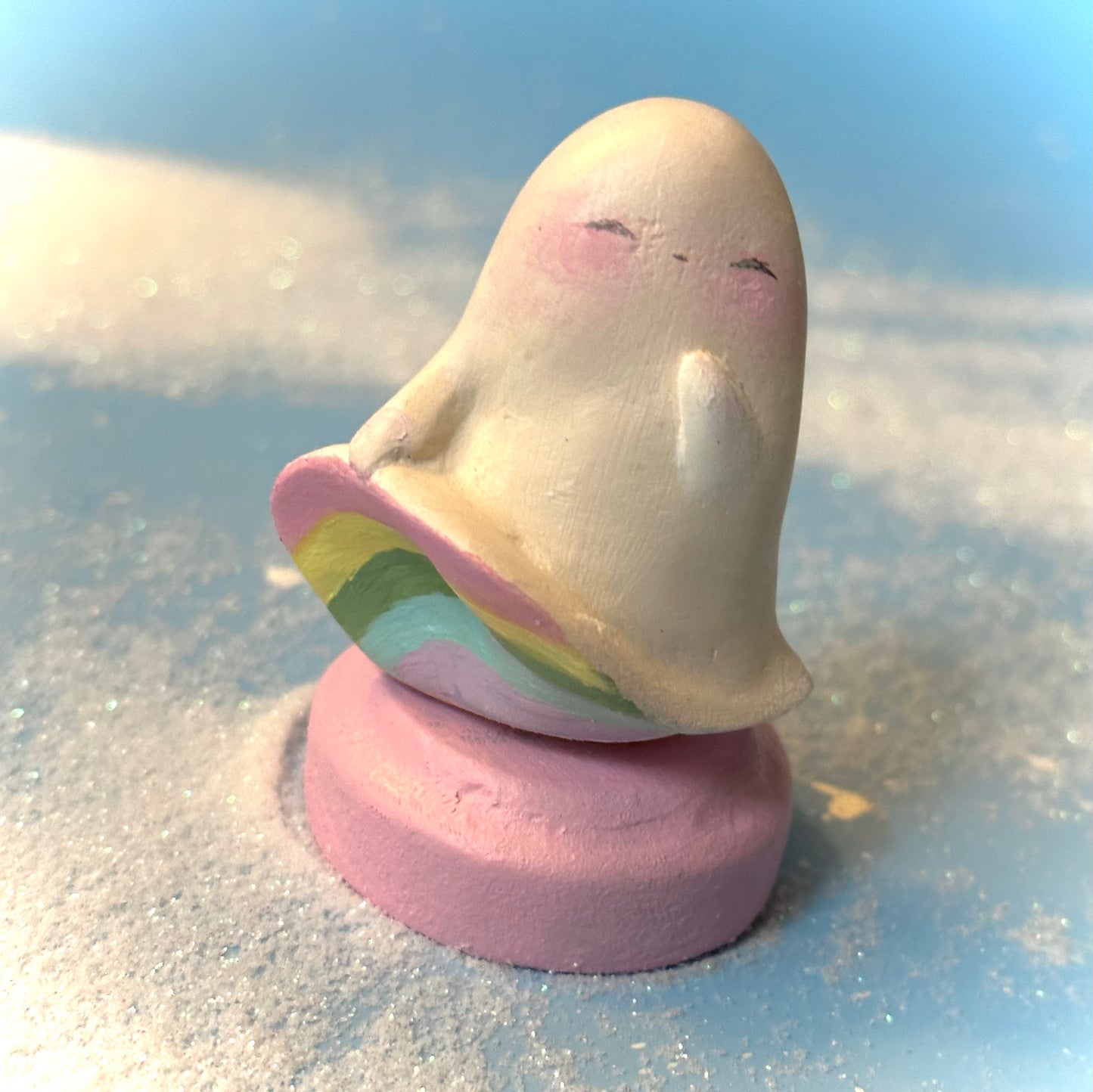 Peek a Boo Ghost Figurine