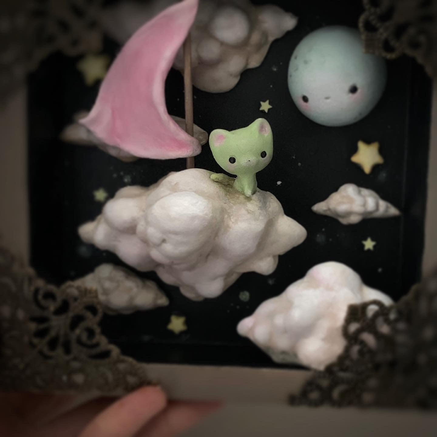 Dream Drifter Kitty 6x6 inch Story Box