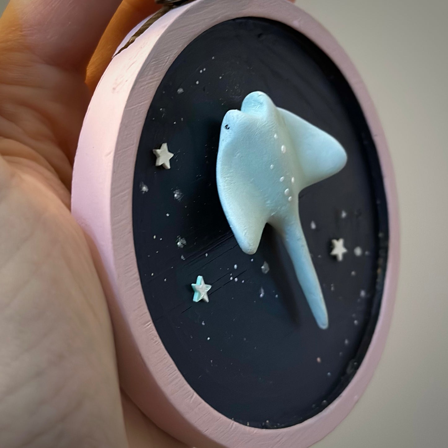 Glide sting Ray 4x4 inch wall hanging