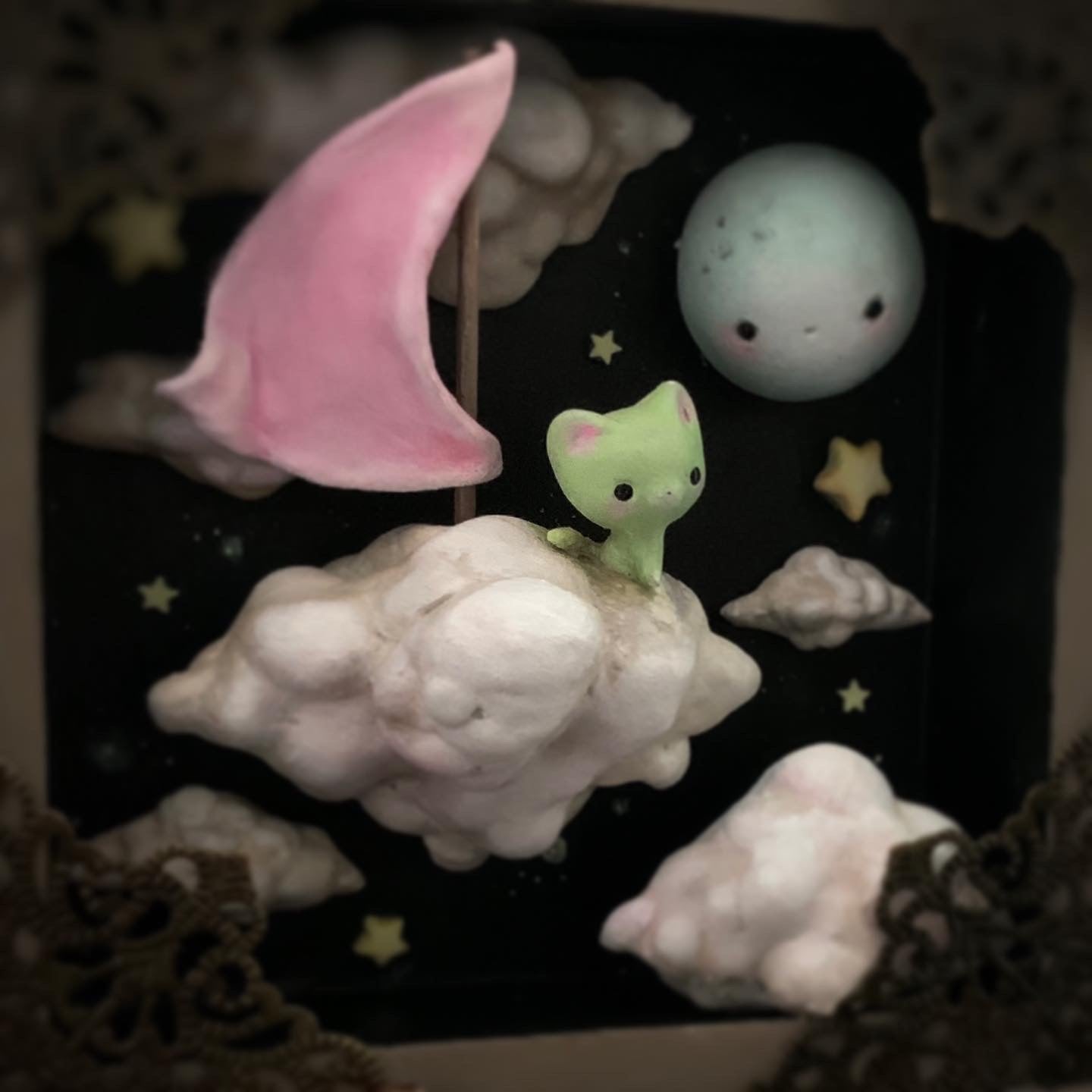 Dream Drifter Kitty 6x6 inch Story Box
