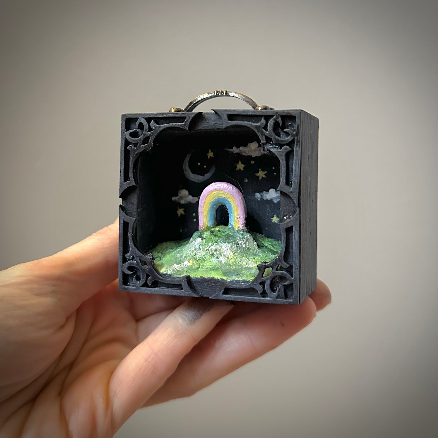 The Night Rainbow 2x2 inch Story Box