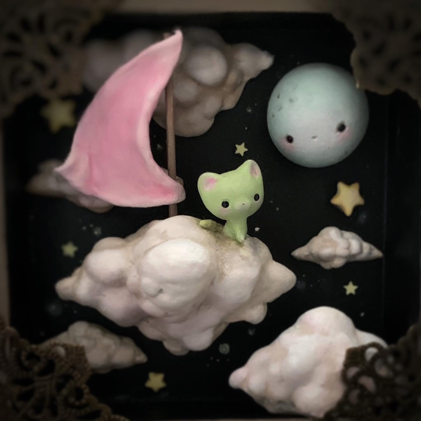 Dream Drifter Kitty 6x6 inch Story Box