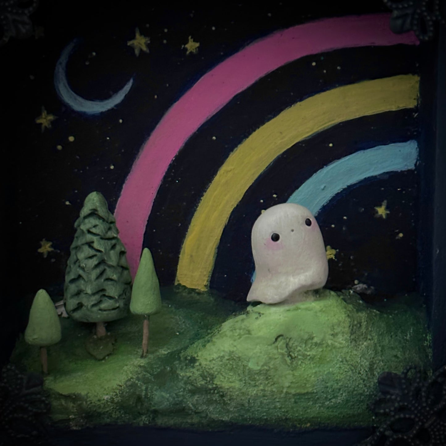 The Night Rainbow 4x4 inch Story Box