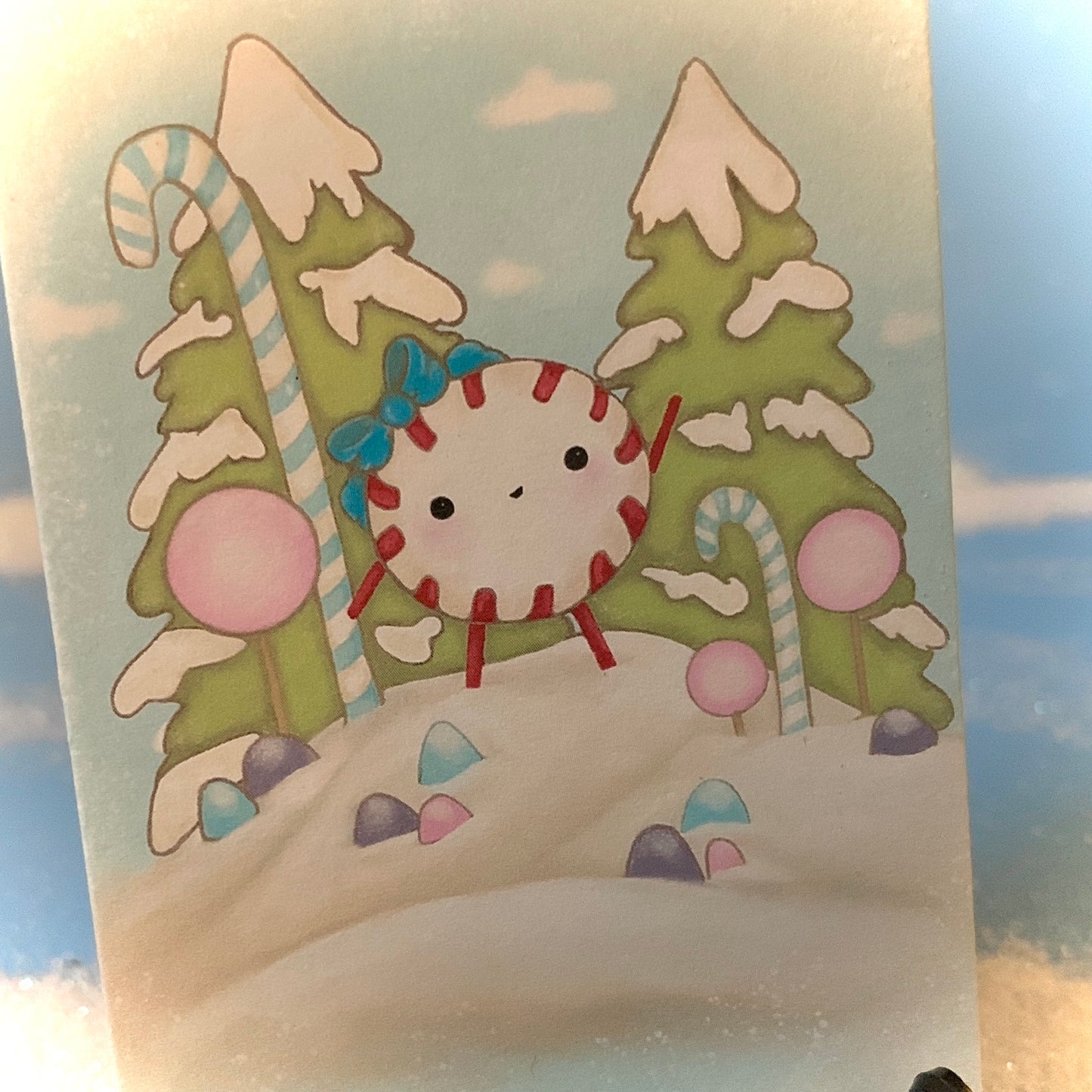 Mini 3x2 holiday print set with easel