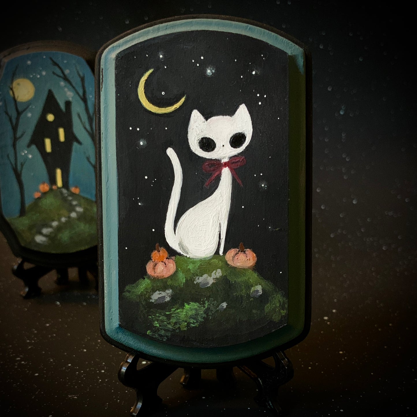 Ghost Kitty Painting