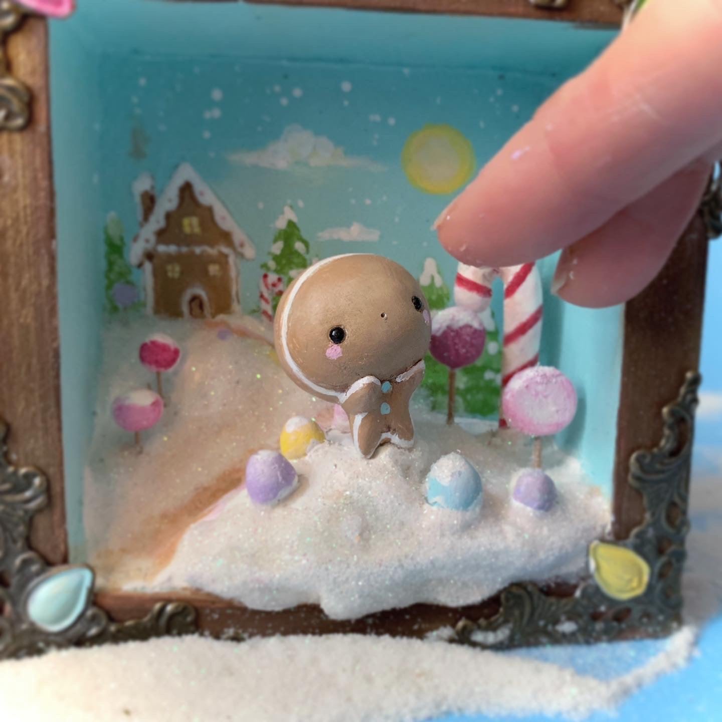 Santa’s Sweets Gingerbread 4x4 Story Box