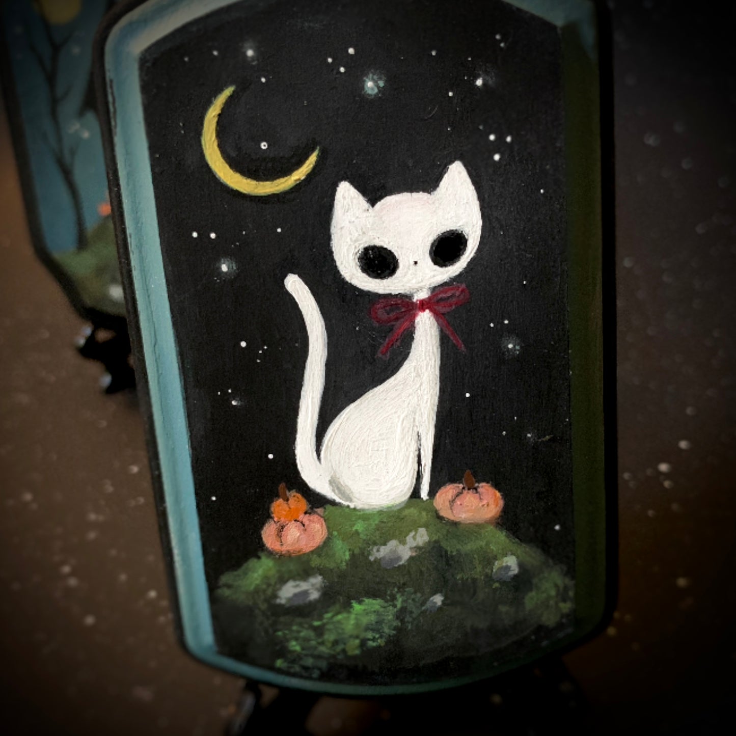 Ghost Kitty Painting