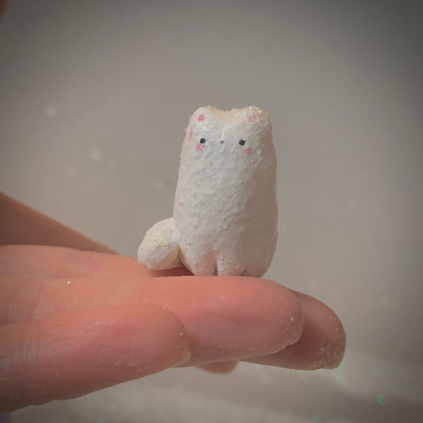 Snow Summoner Kitty White figurine