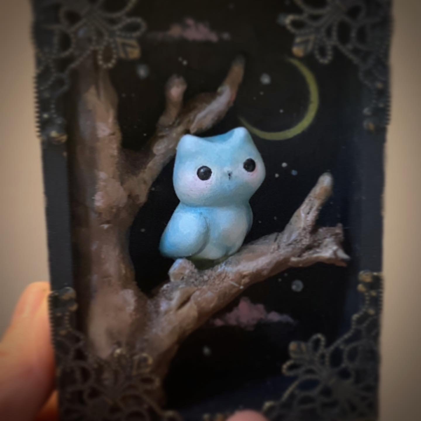 Night Watchman Owl 4x3 inch story Box
