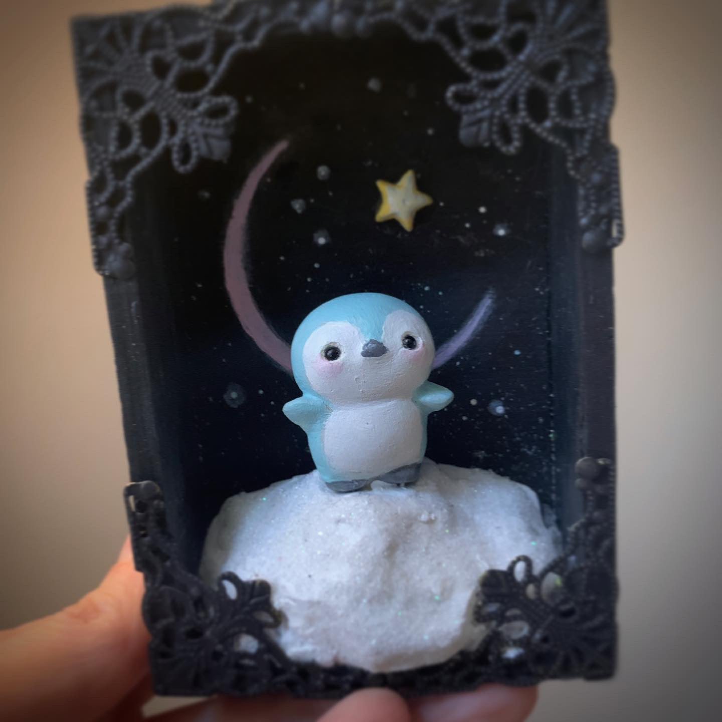 Winter Spirit Penguin 4x3 inch Story Box